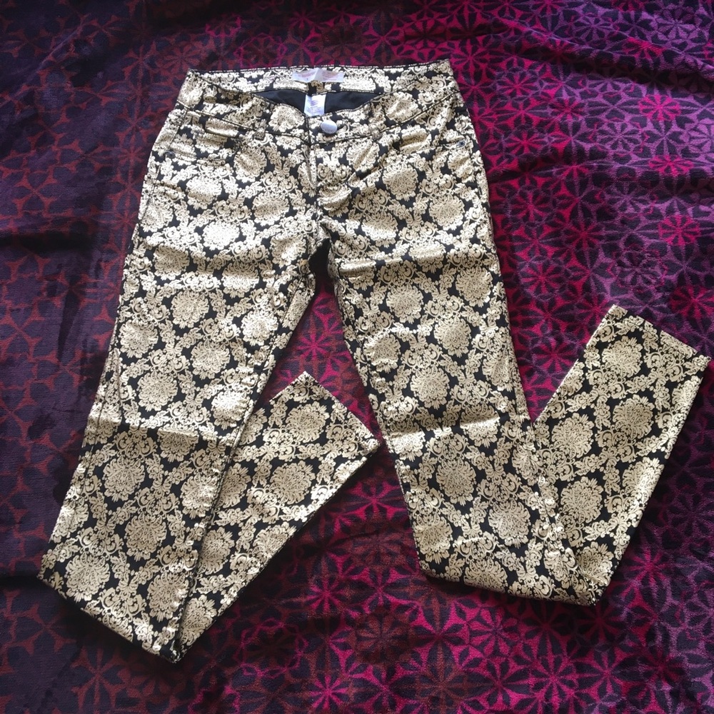 Gold Skinny Jeans